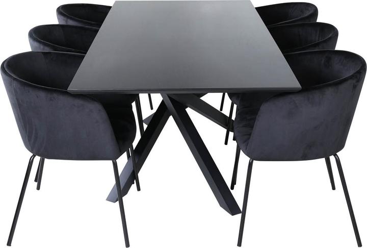 Produktbild Ebuy24 Essgruppe Piazza 37 (7-teilig) (90 x 90 x 76 cm)