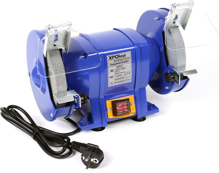 Immagine prodotto Wiltec Smerigliatrice doppia 250W Ø150mm Smerigliatrice Smerigliatrice Blocco di smerigliatura (Tritacarne da banco, 250 W)