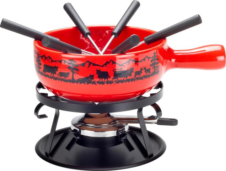 Nouvel Set à fondue au fromage "Silhouette (Fondue au fromage, Fondue au chocolat)