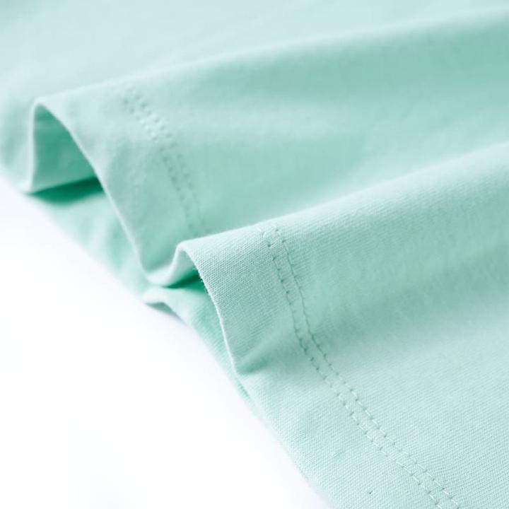 Actual product image VidaXL Children's T-shirt Light mint green 140,Material: 100 (140)