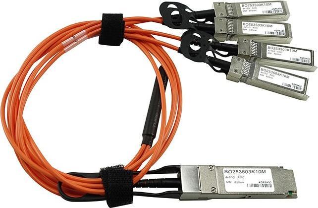 Produktbild BlueOptics NetApp QSFP-4xSFP+-AOC-1M kompatibles AOC QSFP BO253503K1M