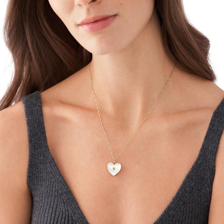 Image du produit Fossil Collection De Locket (Acier inoxydable, 40 - 46 cm)