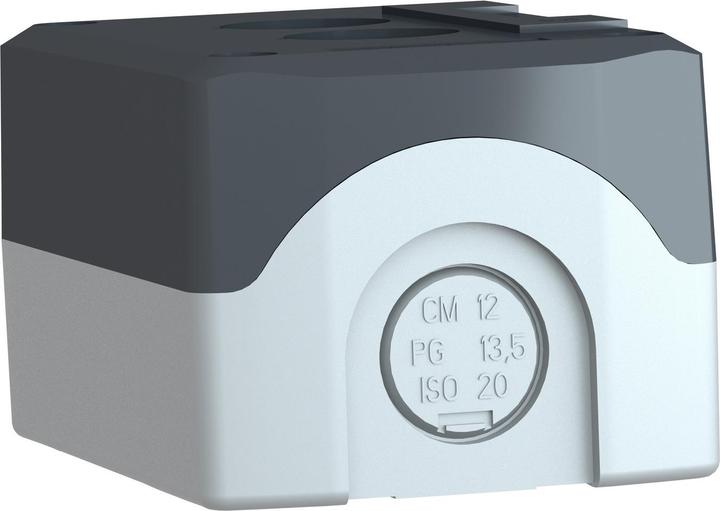 Image du produit Schneider Electric Boîtier bouton-poussoir 22mm 2 trous gris