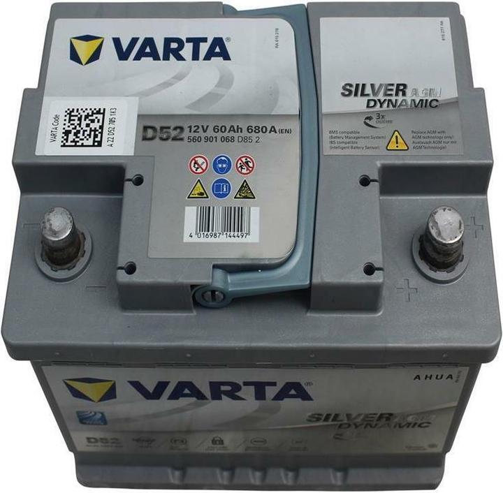 Immagine prodotto Varta Argento dinamico AGM D52 (12 V, 60 Ah, 680 A)