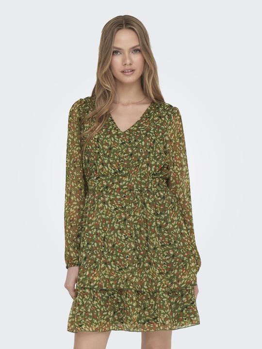 Actual product image Only V-neck dress with long sleeves (XS)