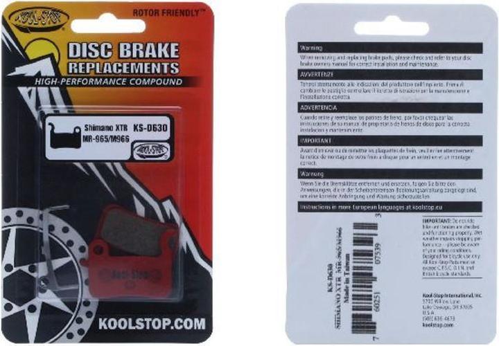 Actual product image Kool Stop Shimano XTR, Deore XT (Shimano, Sintered metal)