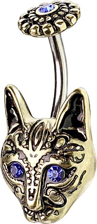 Immagine prodotto Star Piercing Gatto tribale placcato oro Banana (Ottone, Acciaio chirurgico 316L)