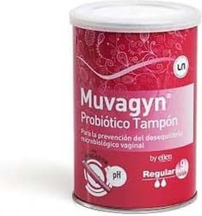 Muvagyn Probiotischer Tampon Regular mit Applikator 9 Einheiten