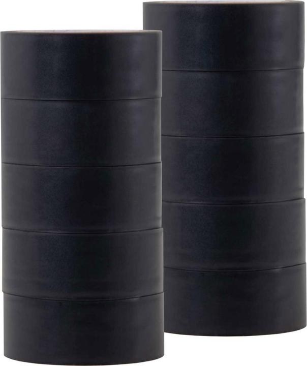 Produktbild Filmer 10 Rollen PVC-Klebeband schwarz (18 mm)