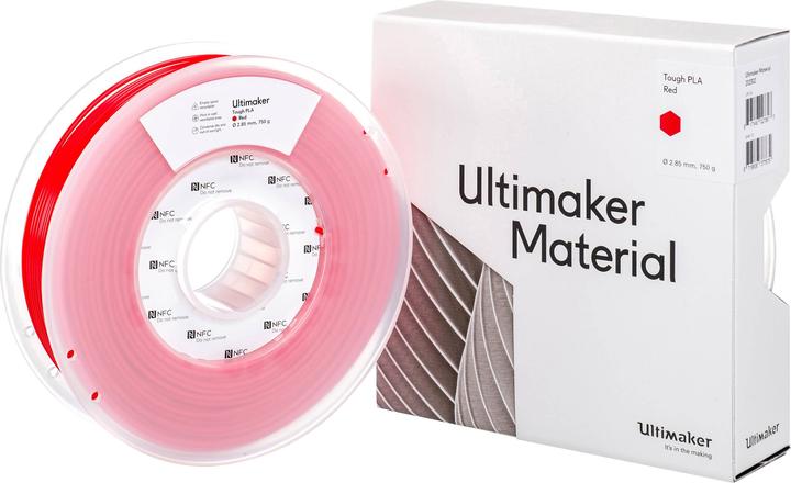 Actual product image Ultimaker Filament (Though PLA, 2.85 mm, 750 g, Red)