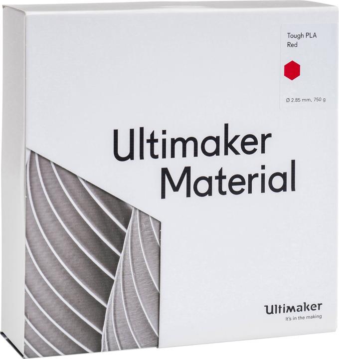 Actual product image Ultimaker Filament (Though PLA, 2.85 mm, 750 g, Red)