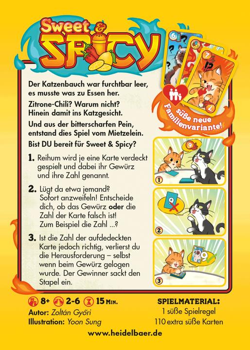 Actual product image HG011 - Sweet & Spicy, card game, for 2-6 players, from 8 years (DE edition) (German)