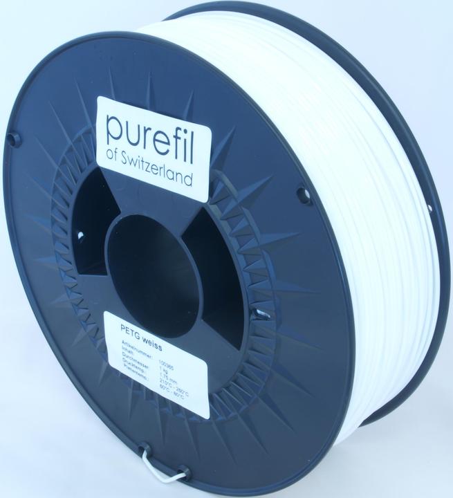 Actual product image Purefil Filament (PETG, 1.75 mm, 1000 g, White)