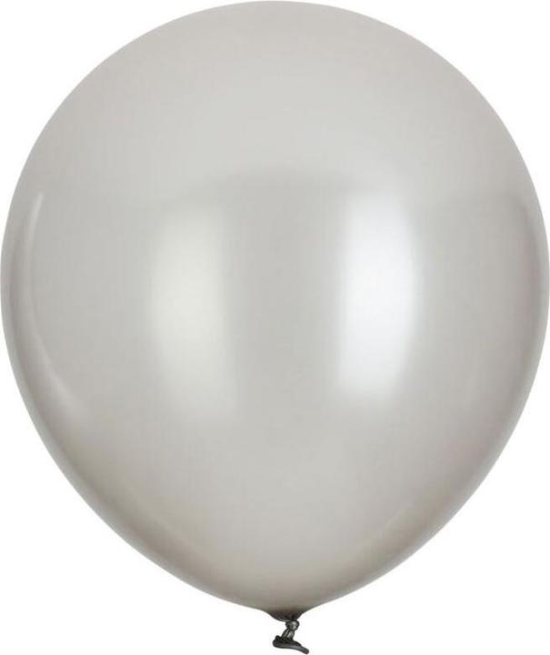 Actual product image Silver balloons, 18 pieces.