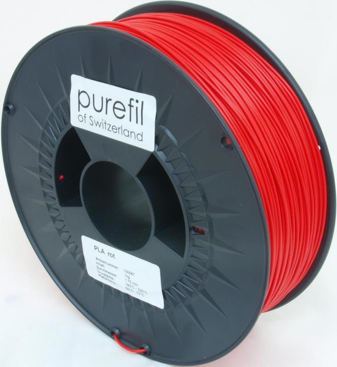 Produktbild Purefil Filament (PLA, 1.75 mm, 1000 g, Rot)