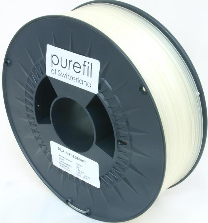 Produktbild Purefil Filament (PLA, 1.75 mm, 1000 g, Transparent)