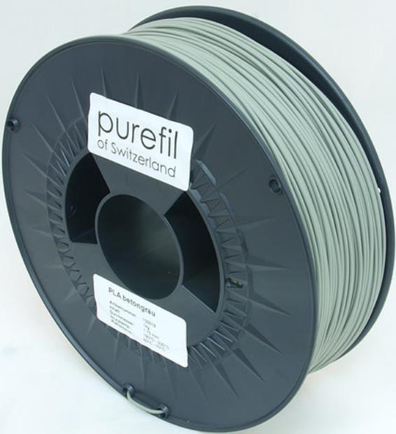Productafbeelding Purefil Draad (PLA, 1.75 mm, 1000 g, Grijs)