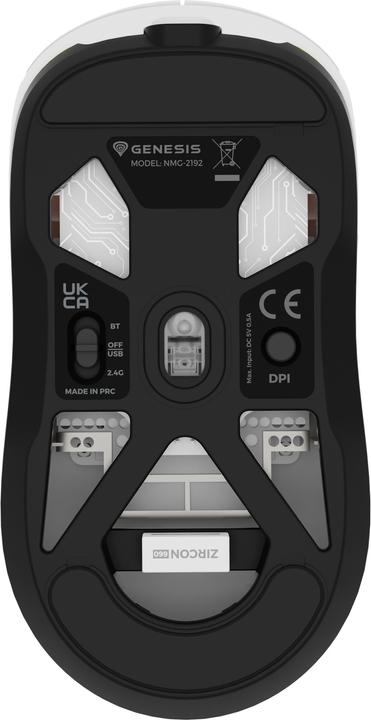 Image du produit Genesis Souris de jeu ZIRCON 660 sans fil blanc (Sans fil)