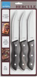 Actual product image Amefa Jumbo steak knife set 3 pieces wood 4917 (3 Piece, Knife)