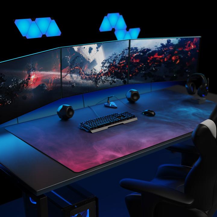Actual product image Titanwolf Gaming mouse pad, XXXL speed gaming mouse mat, mouse pad extra large surface of 1500 x 800mm, Smoke (XXL)