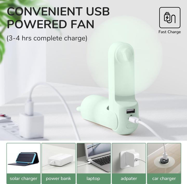 Produktbild Jisulife Handheld Fan Life8 Plus green