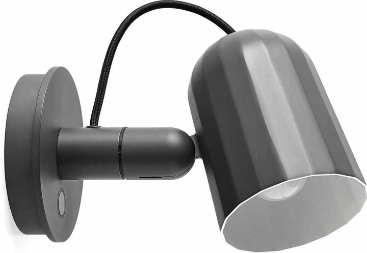 Produktbild HAY Noc Button Wandleuchte Dark grey (470 lm, E14)