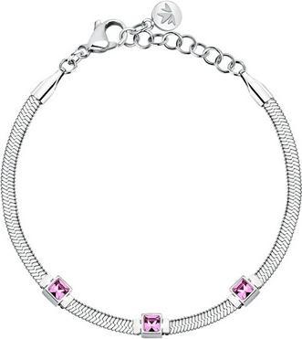 Morellato Stahlarmband mit Fuchsia-Kristallen Hadek Gioia Savy33
