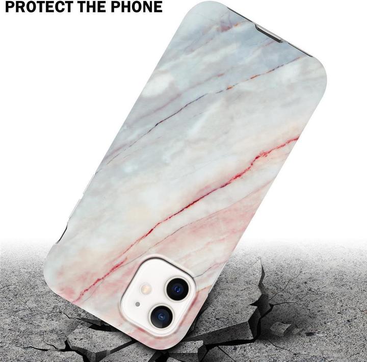 Actual product image Cadorabo IMD TPU Colorful Marble Cover (Apple iPhone 12, Realme 12 Pro+)