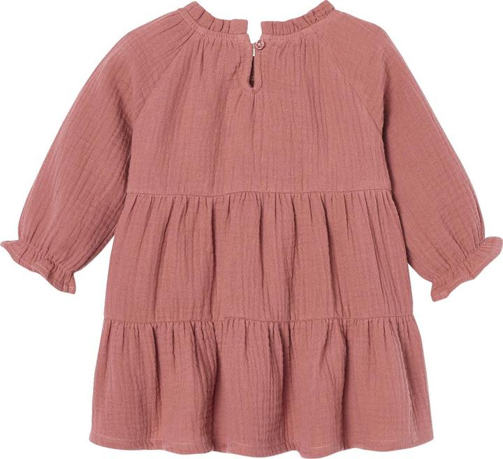 Image du produit Vertbaudet Robe bébé fille à volants en mousseline de coton (86)