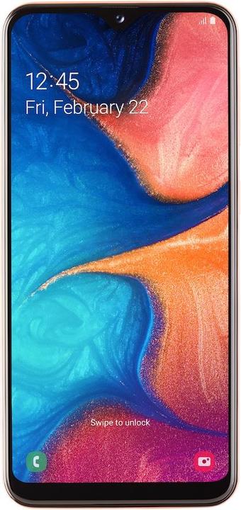Image du produit Samsung Galaxy A20e (32 Go, Corail, 5.80", Double SIM + SD, 13 Mpx, 4G)