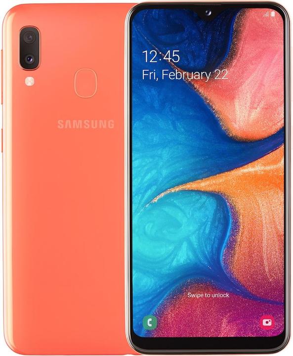 Image du produit Samsung Galaxy A20e (32 Go, Corail, 5.80", Double SIM + SD, 13 Mpx, 4G)
