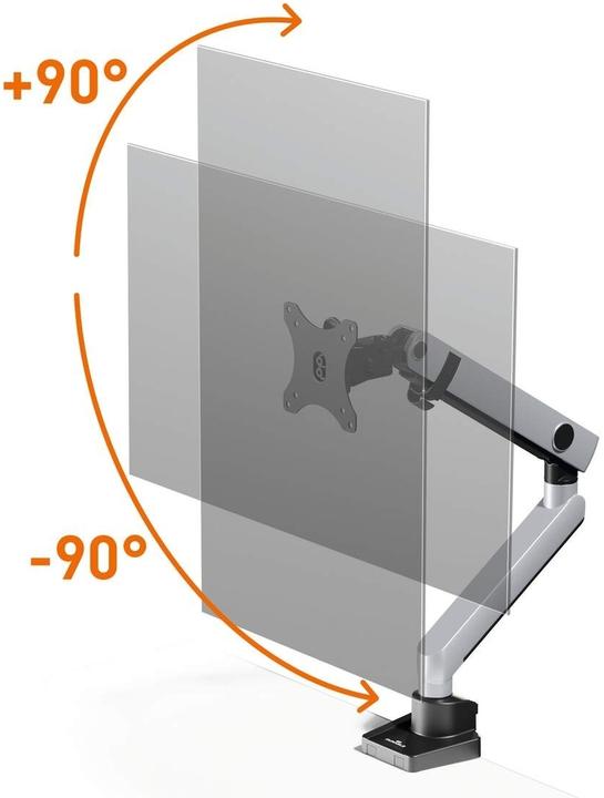 Immagine prodotto Durable Supporto per monitor. SELECT PLUS w. arm f. 1 mon. tableb. sil. (Tavolo, 32.01")