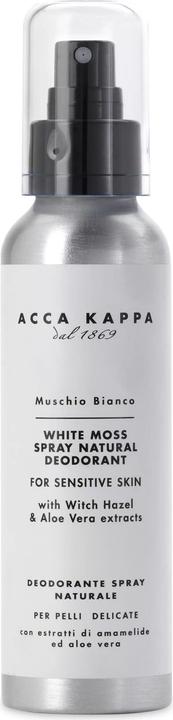 Immagine prodotto Acca Kappa Spray deodorante al muschio bianco (Getto vaporizzato, 125 ml)