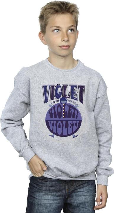 Produktbild Willy Wonka & the Chocolate Factory Violet Turning Violet Sweatshirt Jungen (104)
