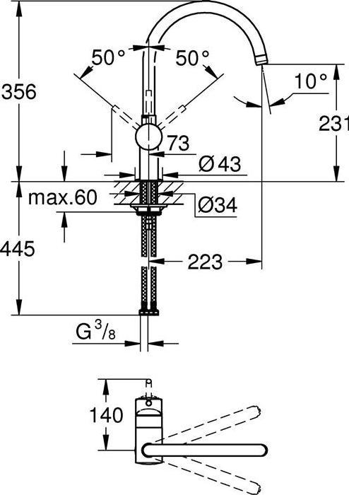 Produktbild Grohe Minta Chrom