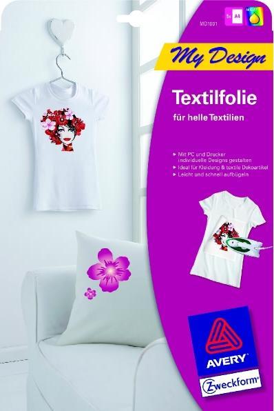 Produktbild Avery Textilfolie für leichte Textilien