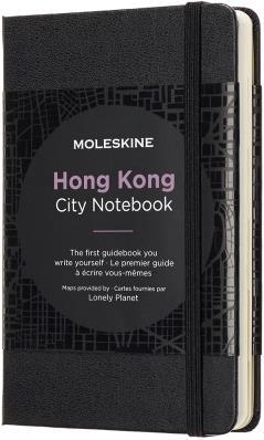 Actual product image Moleskine City Notebook P/A6 717417 Hong Kong, HC, Black (9 x 14 cm, Plain, Hardcover)