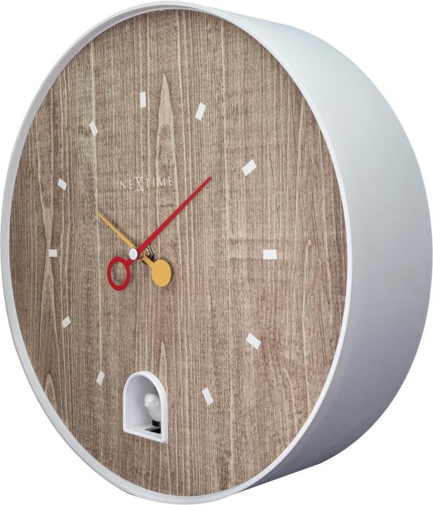 Produktbild Nextime Wanduhr Nightingale Weiss (30 cm)