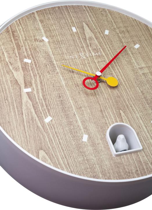 Produktbild Nextime Wanduhr Nightingale Weiss (30 cm)