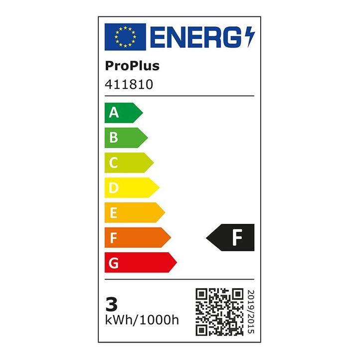 Etichetta energetica ProPlus Lampada da soffitto / luce montata sulla superficie 12Leds 12V (240 lm)