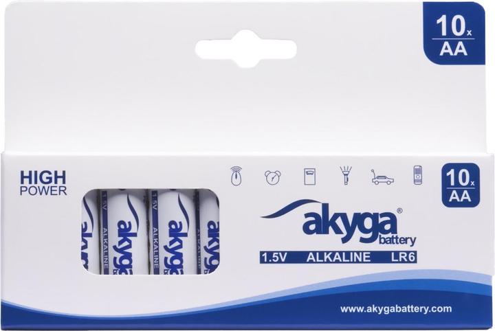 Produktbild Akyga AA LR6 Mignon (AA)-Batterie Alkali-Mangan 3050 mAh 1.5 V 10 St. (10 Stk., AA, 3050 mAh)