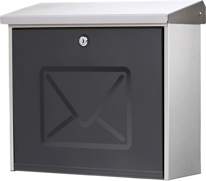 Produktbild Burg Wächter Briefkasten Edelstahl BxHxT 380/340/148 mm Lucca 3713 Ni mit Öffnungsstopp