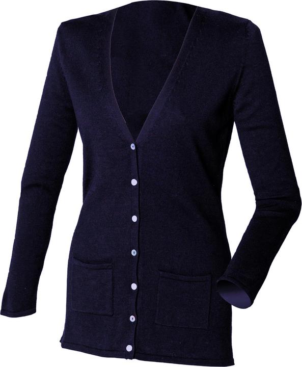 Produktbild Henbury Strickjacke Mit Vausschnitt (S)