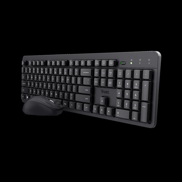 Produktbild Trust Ody Ii Wl Keyboard Mouse Blk D (DE, Kabellos)