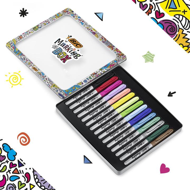 Actual product image Bic Highlighters Box (Multicoloured, 0.80 mm)