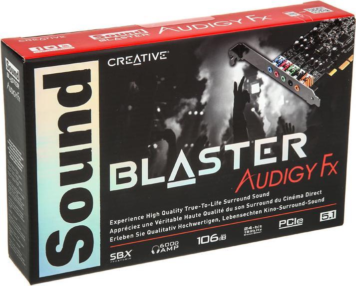 Productafbeelding Creative Sound Blaster Audigy Fx (PCI-E x1)