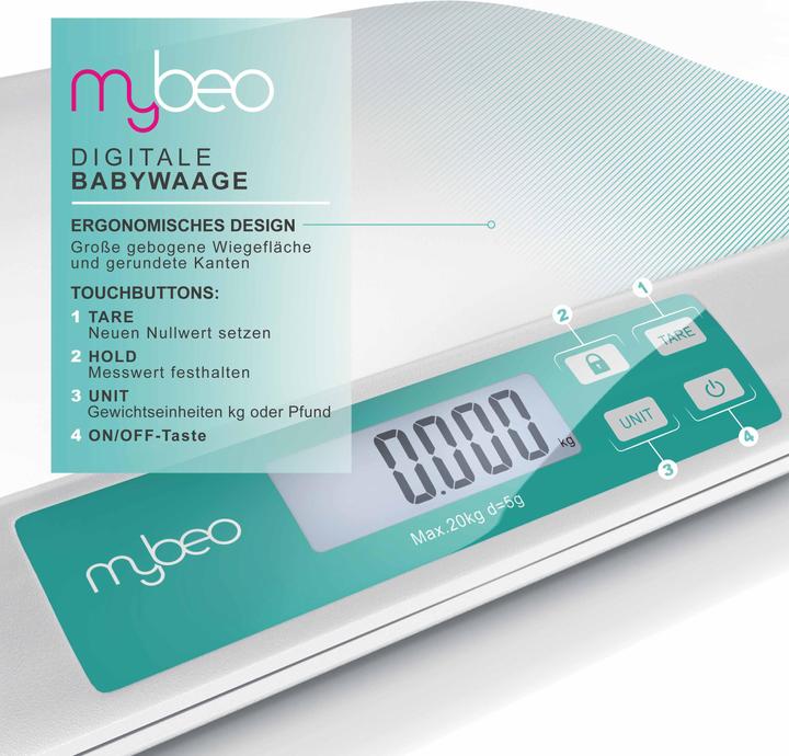Actual product image Mybeo Digital baby scales with display (20 kg)