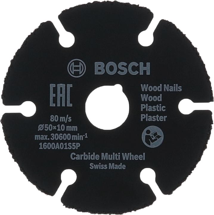 Bosch Zubehör Disque à tronçonner Carbide Multi Wheel 50 x 10 mm