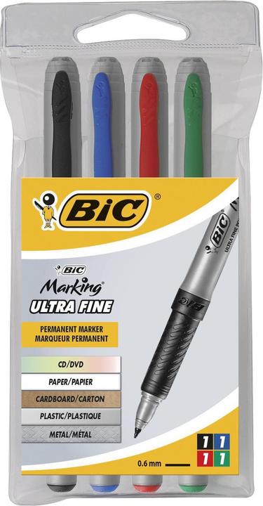 Produktbild Bic Marking Ultra Fine (Grau, Blau, Grün, Rot, 0.80 mm)