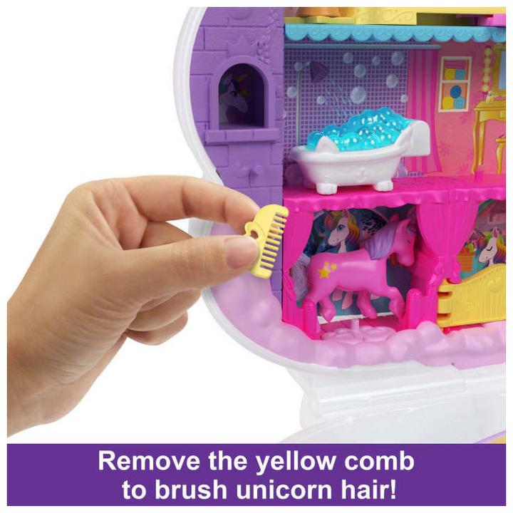 Actual product image Polly Pocket Unicorn Hair Game Box